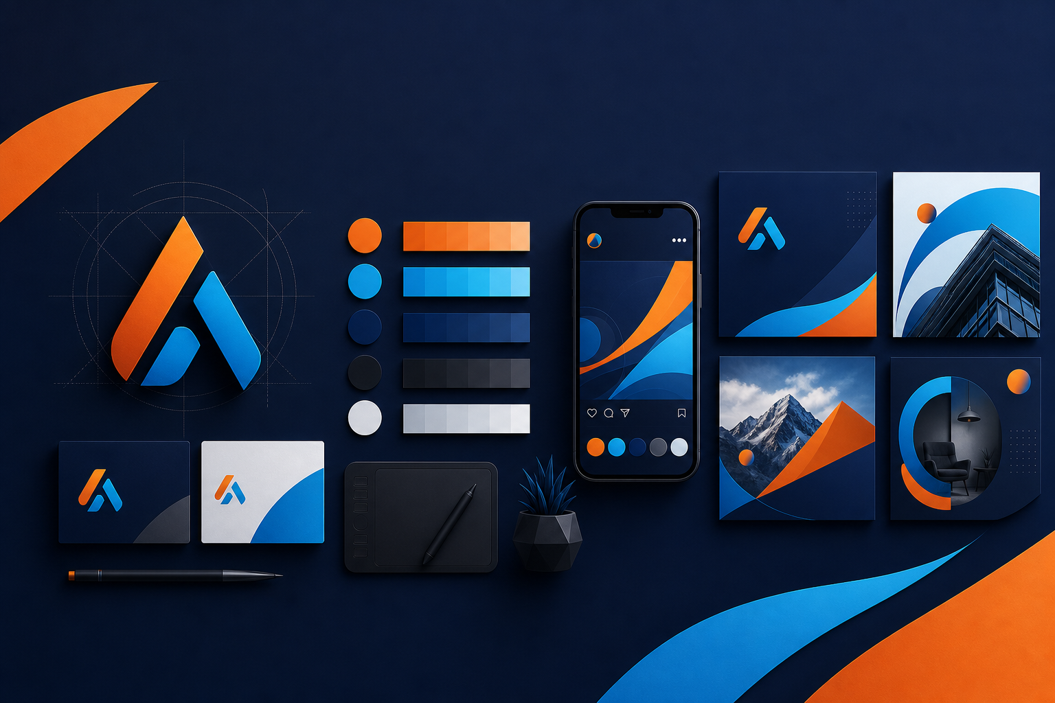 Jasa logo dan desain grafis branding visual profesional